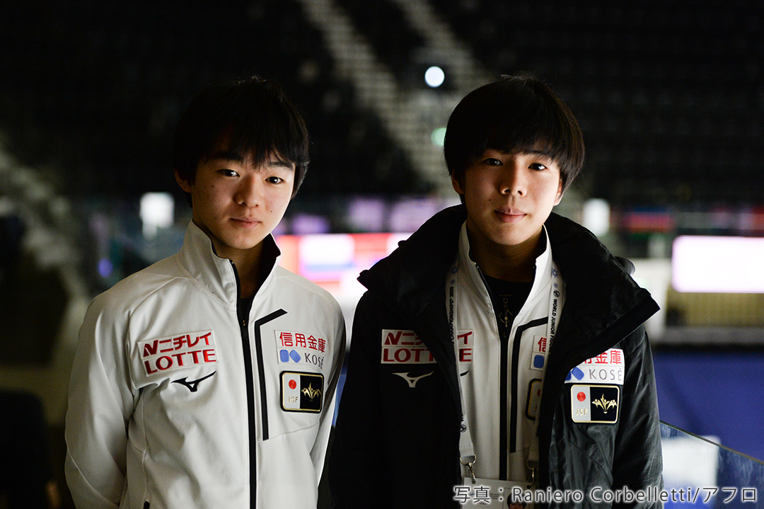 200年フィギュアスケート世界ジュニア選手権に出場した鍵山優真選手、佐藤駿選手