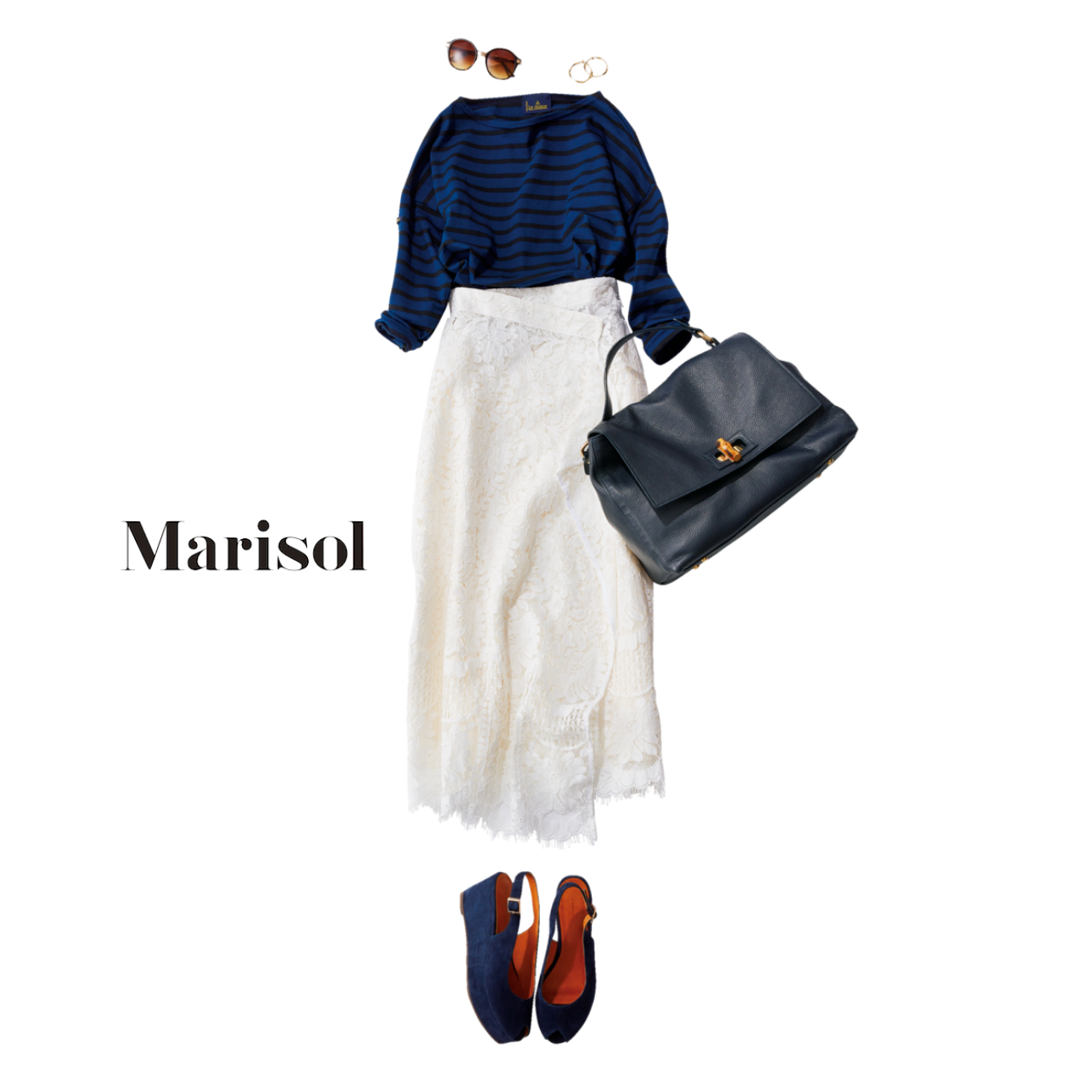 女っぷりボーダーコーデからきちんとお仕事ワンピースコーデまで アラフォー春の1週間コーデ ファッション誌marisol マリソル Online 40代をもっとキレイに 女っぷり上々