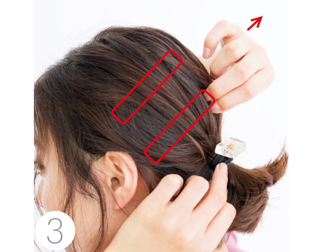 触角 襟足の後れ毛でシェーディング効果 前髪ナシさんの小顔ヘアアレンジ Non No Web ファッション 美容 モデル情報を毎日お届け