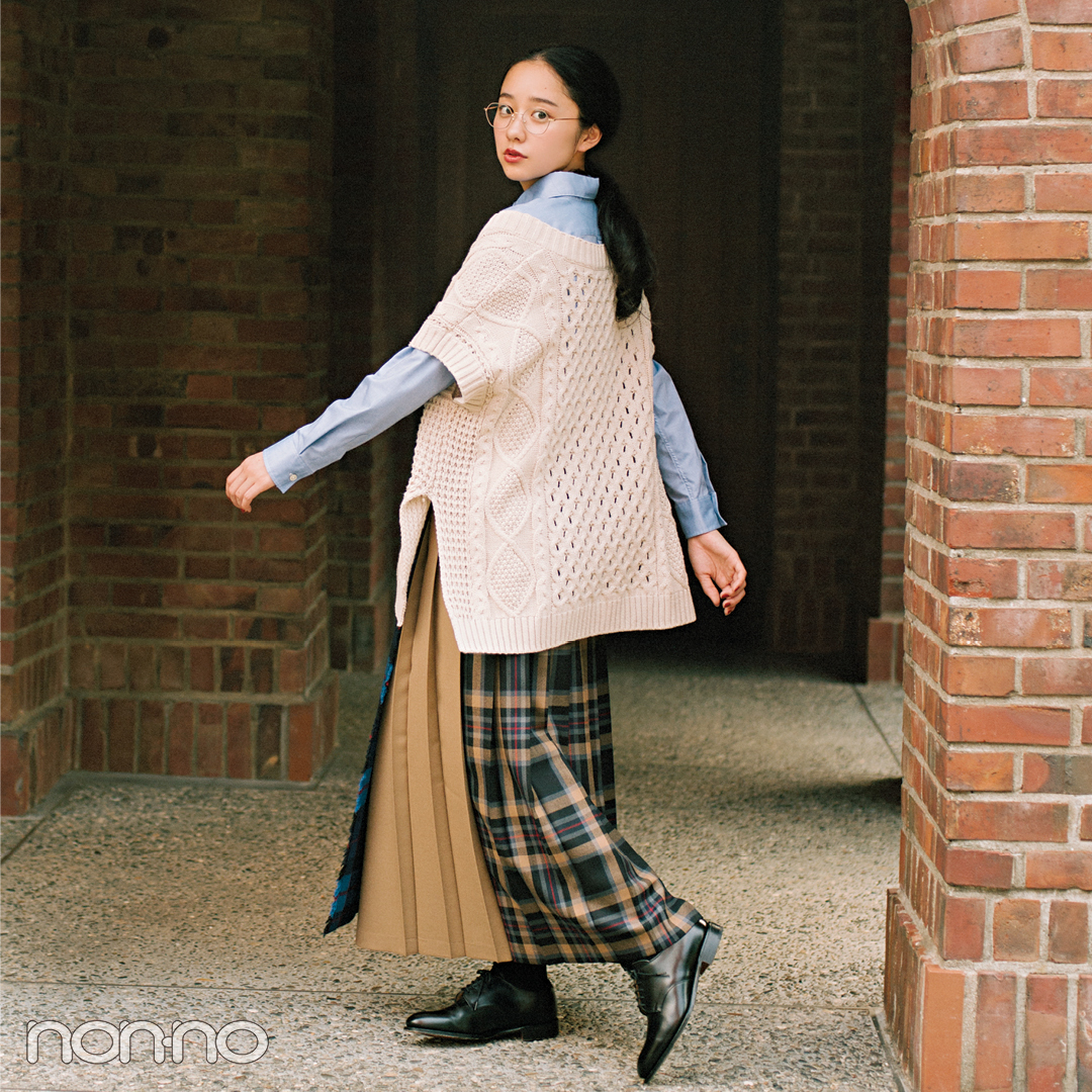 おしゃれで話題の女優 堀田真由がモデルに挑戦 英国ガールに変身 Non No Web ファッション 美容 モデル情報を毎日お届け