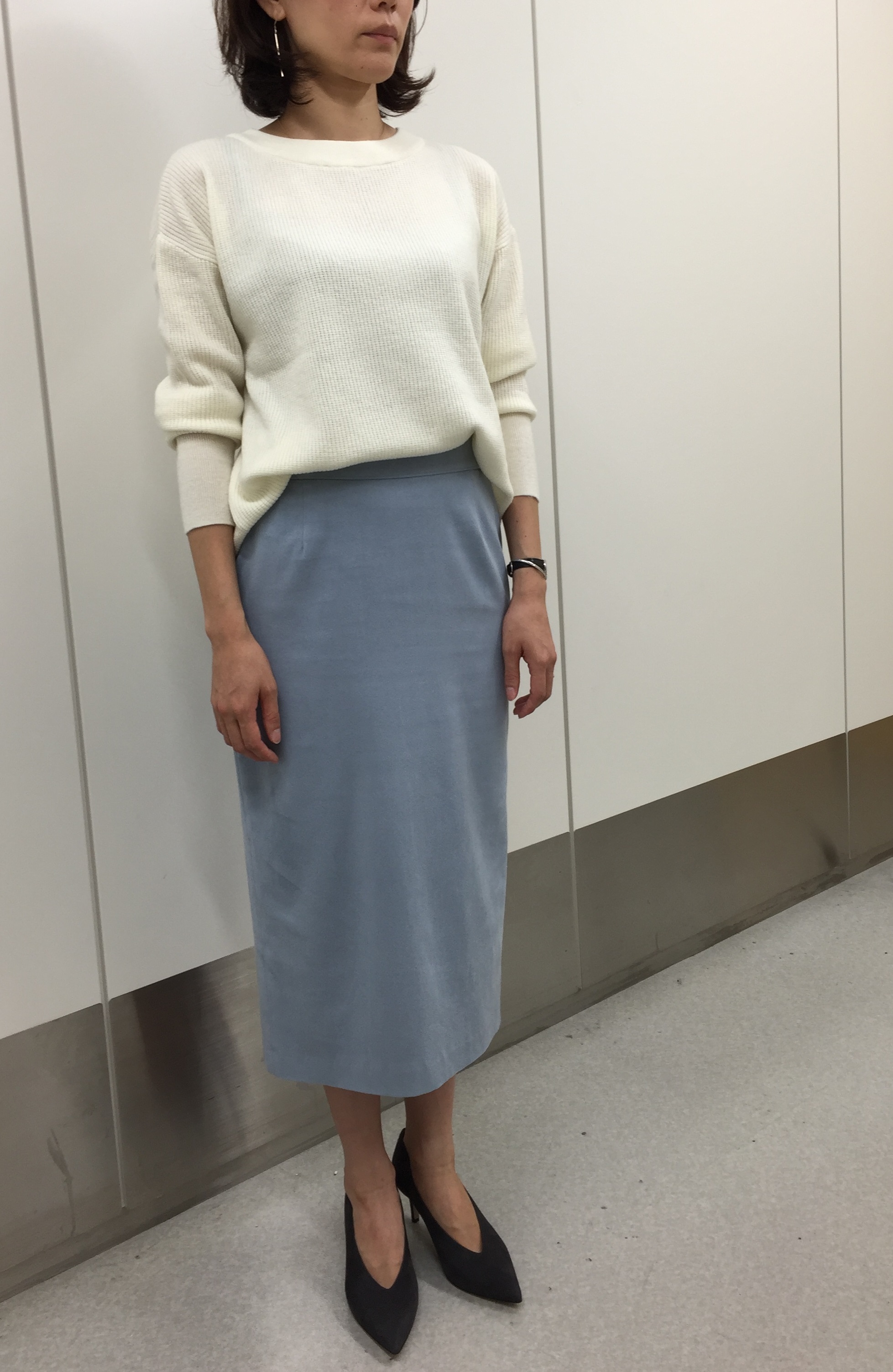 先出し!10月号のM7daysのワッフルトップス&スウェードスカート【SHOP Marisol】_1_3