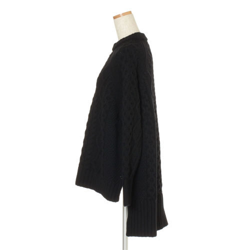 INSCRIRE×eclat アランクルーネックニット ¥49,000+税