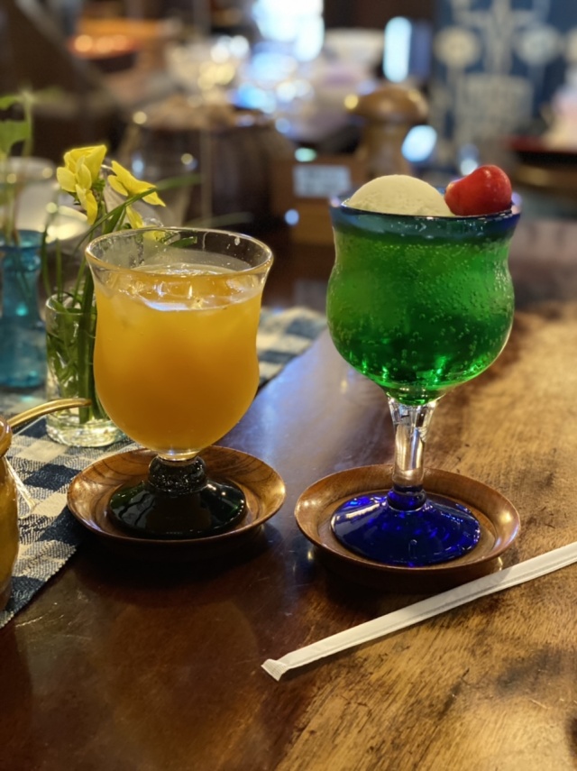 飛騨高山 観光 藍花 クリームソーダ