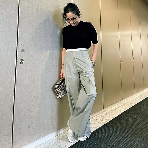 150cmエディター・宮崎桃代さんの推しアイテム、小柄がシャキッと魅力になる!トップス1+ボトム3で着映えスタイルまとめ_1_17