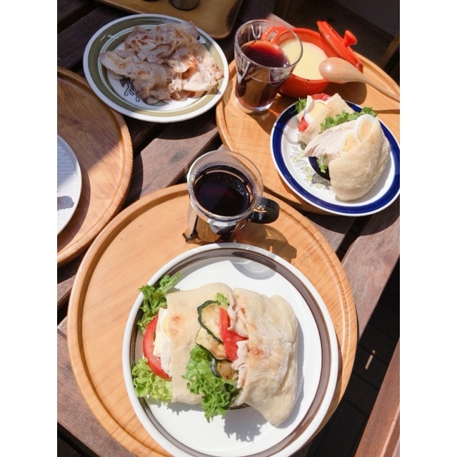 テラスランチでいただいたピタパン