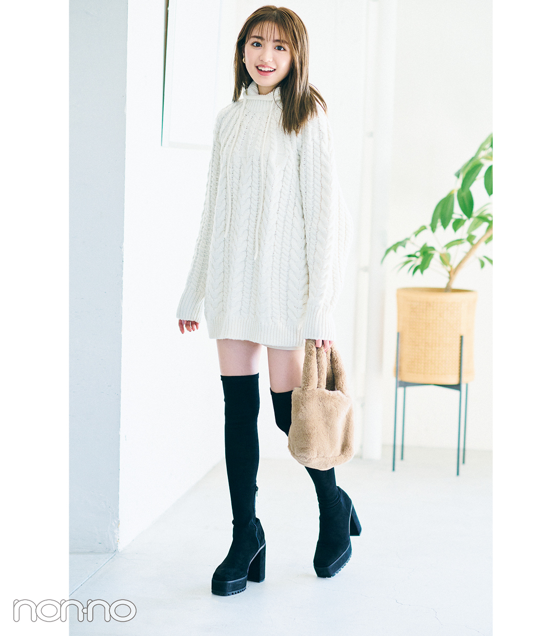 ノンノモデルの冬私服-香音のモデルカット13-2