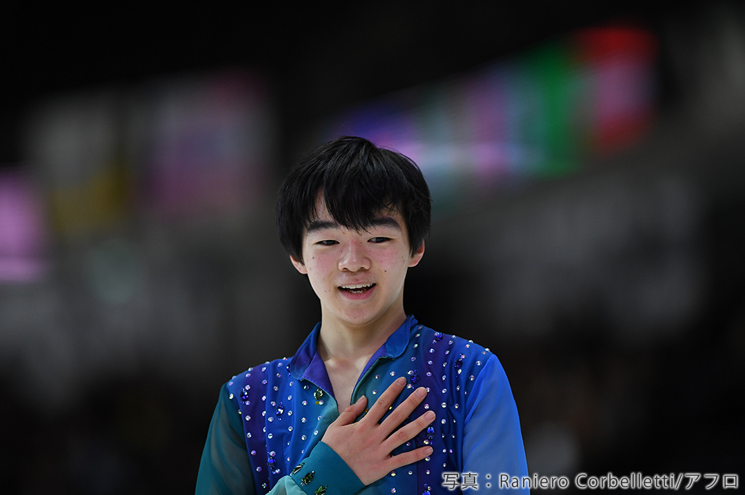 2020年フィギュアスケート世界ジュニア選手権に出場した鍵山優真選手