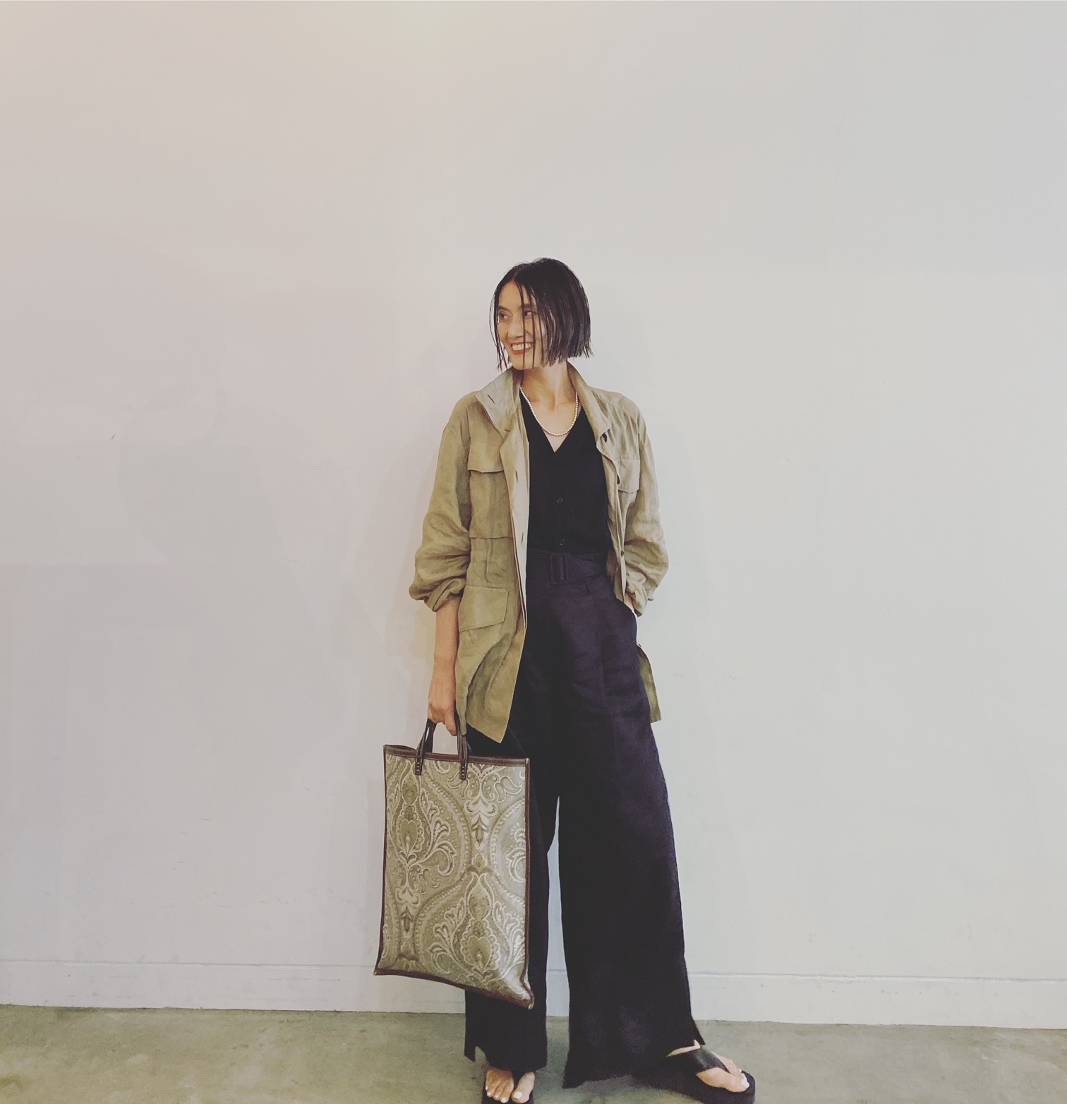 坪田あさみさんコーデ
