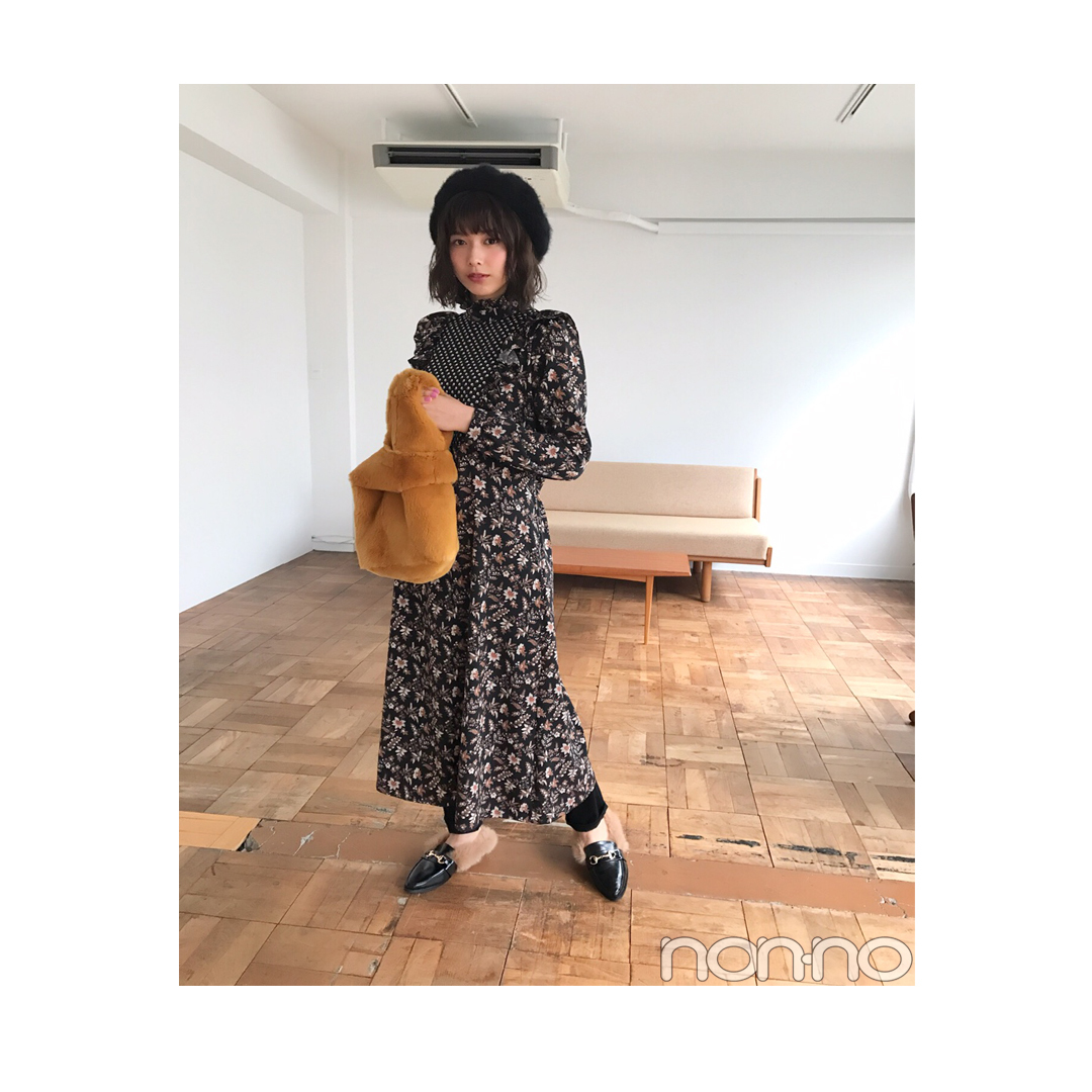 渡邉理佐は花柄ワンピをほんのりクールに着こなし【毎日コーデ】_1_1