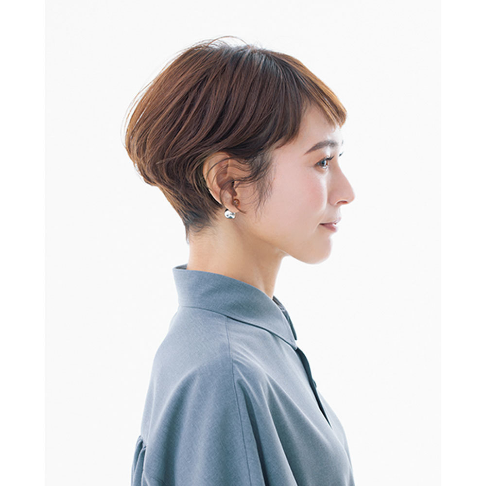横から見た 人気ショートヘアスタイル6位の髪型