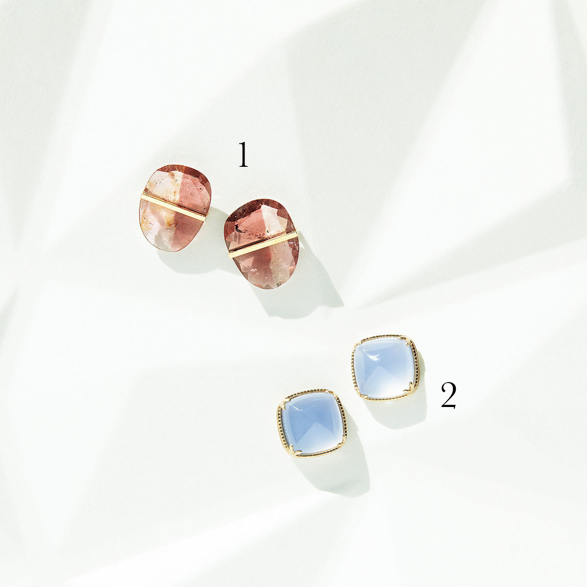 色石ピアス3