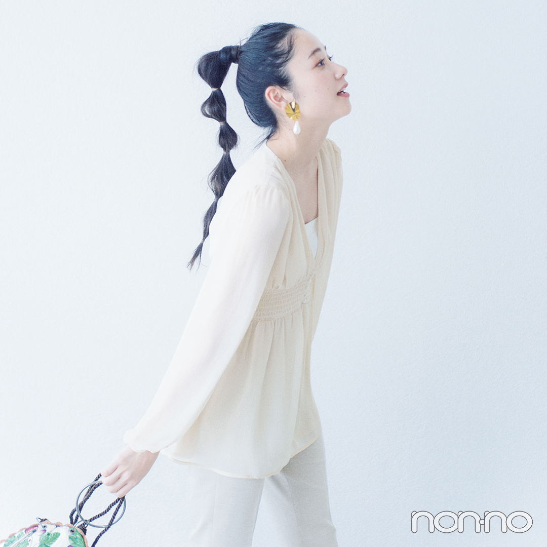西野七瀬&堀田真由のベージュでワントーンコーデ★_1_5