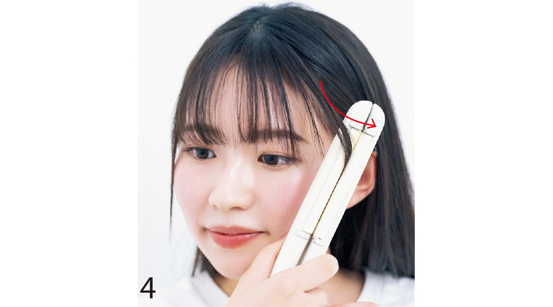 面長さんの前髪セルフカット4