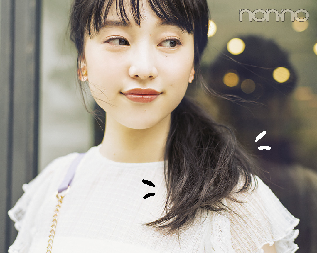 ノンノモデル山田愛奈が美しすぎる! ロングの#彼女感なサイドまとめ髪_1_4