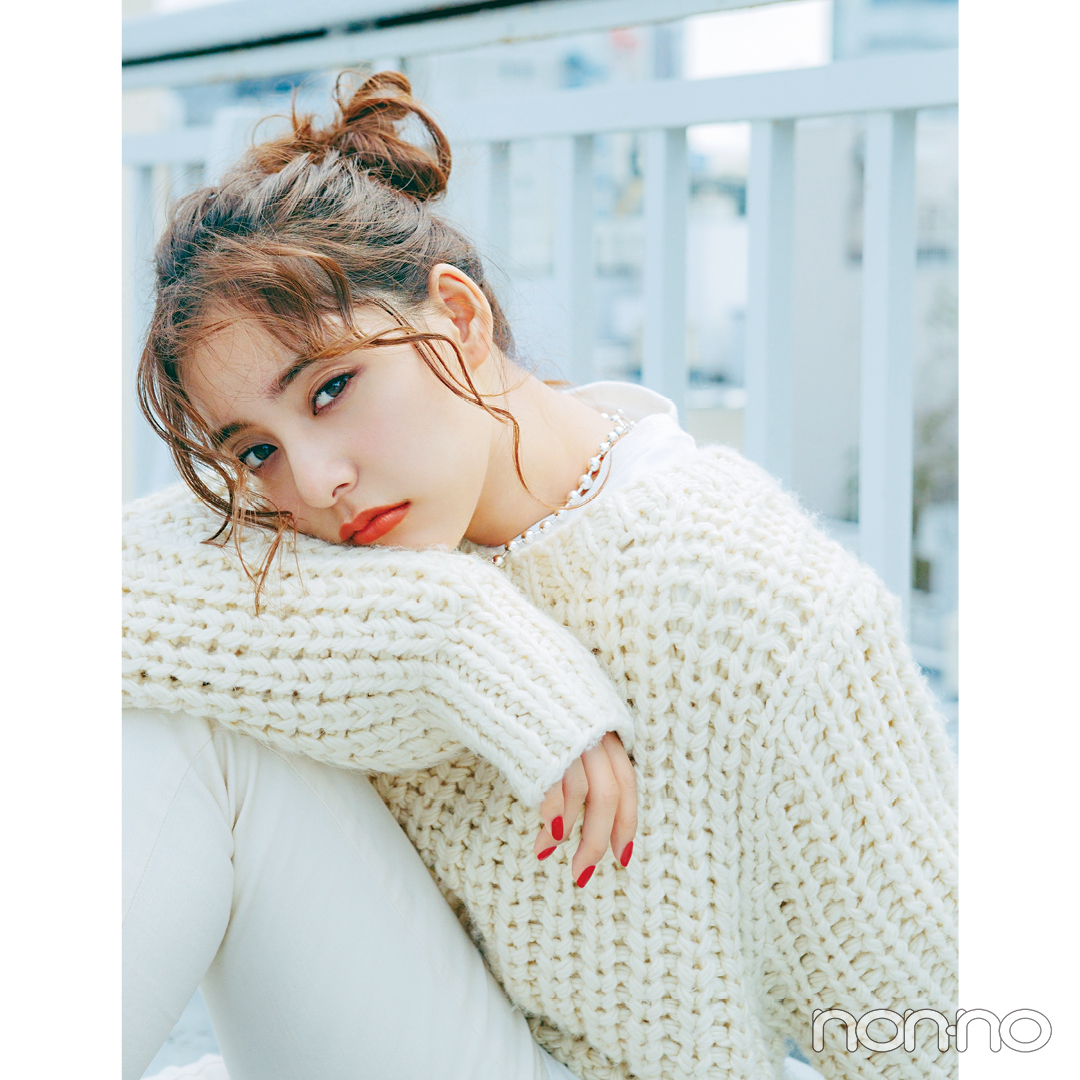 新木優子の冬はゆるニットがイチ推し! 最新コーデ4選★_1_5