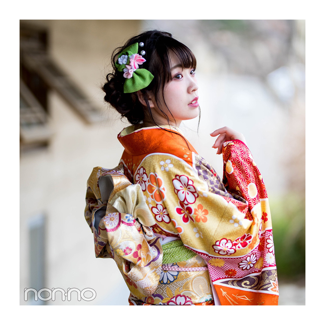 ノンノ専属読モ カワイイ選抜の着物コーディネイトまとめ 11選 Non No Web ファッション 美容 モデル情報を毎日お届け