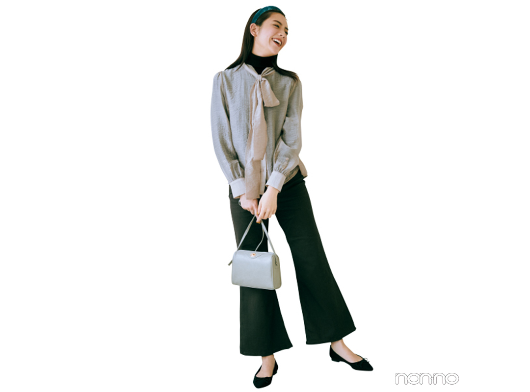 タイブラウスはブラウンリップでとことんレトロ可愛く♡【今日着る服×旬色メイクであか抜ける!⑤】_1_4