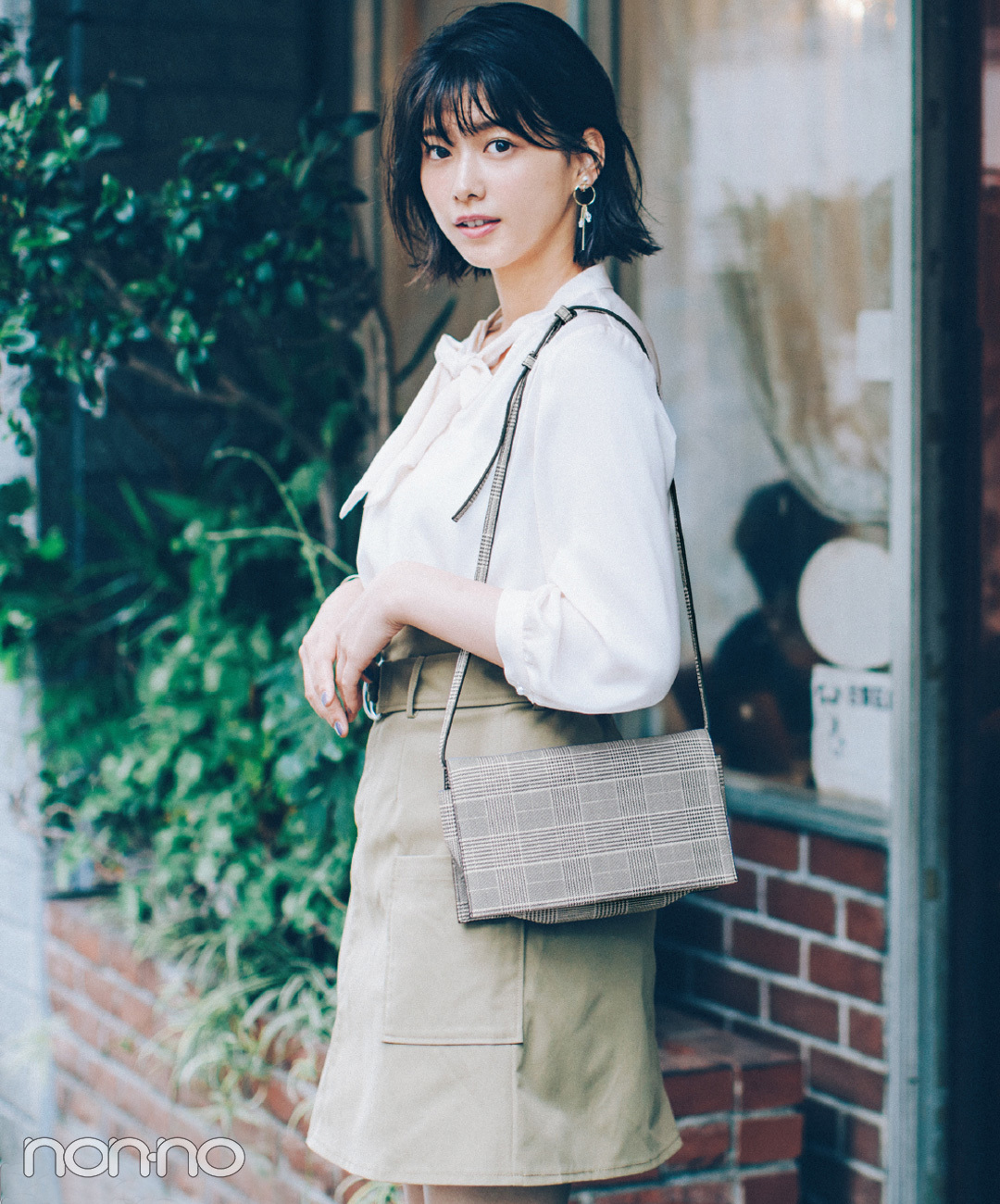 台形ミニスカート 秋冬コーデ26選 おすすめファッションまとめ Non No Web ファッション 美容 モデル情報を毎日お届け