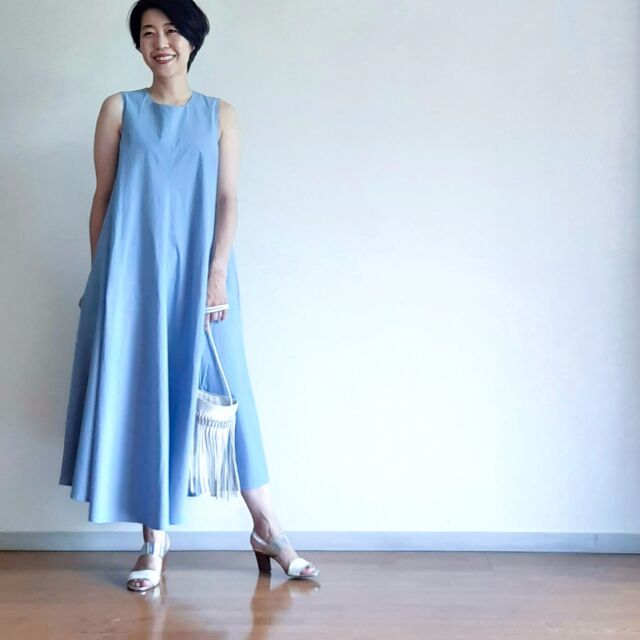 【夏に映えるブルーコーデまとめ】アラフォーが上品かつこなれて見えるコーデのポイントとは? |40代ファッション_1_18