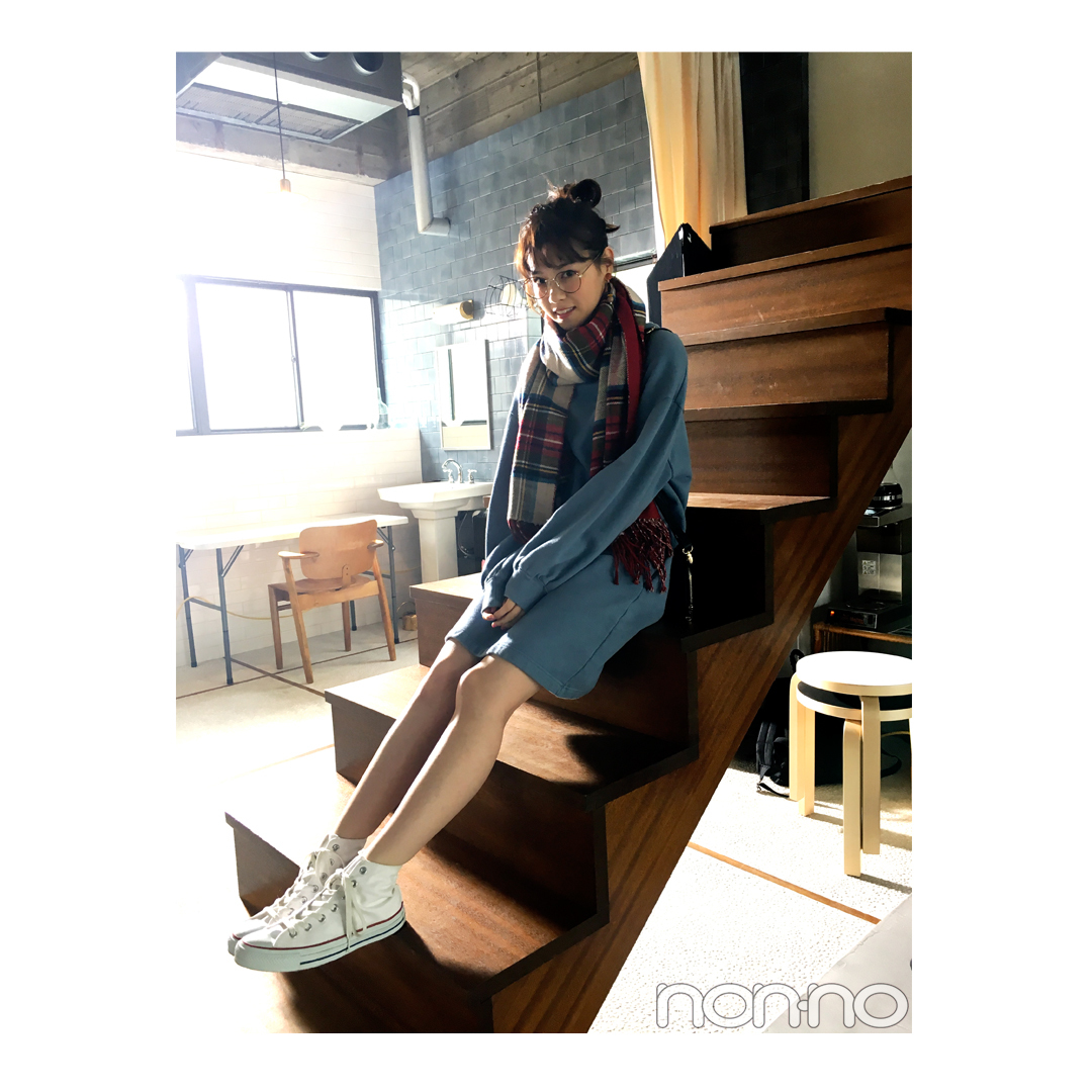 西野七瀬はスウェットミニワンピでやんちゃ可愛く♡【毎日コーデ】_1_1