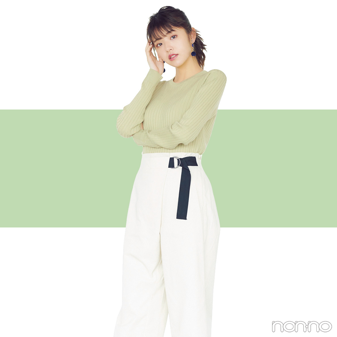 人気のゆるずるコーデ 肩あきニットなら抜け感も色っぽさも 毎日コーデ Non No Web ファッション 美容 モデル情報を毎日お届け