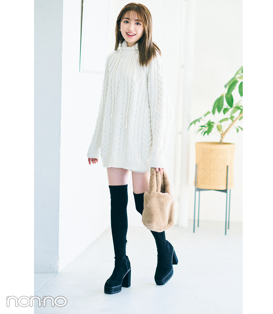 ノンノモデルの冬私服-香音のモデルカット13-2