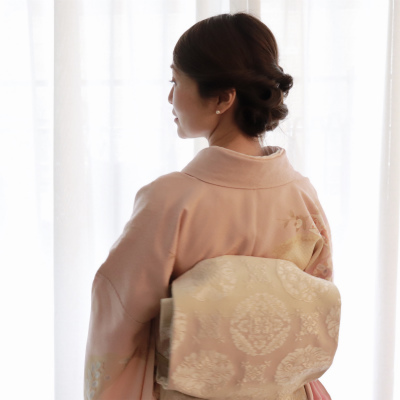 子どもの節目の行事は和装で、春らしく大人ピンクのお着物を_1_1