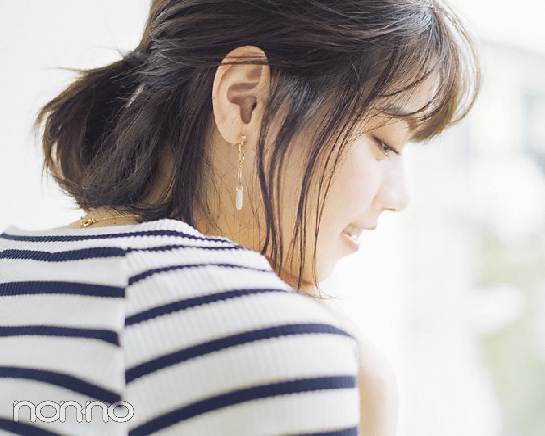 西野七瀬の#彼女感なまとめ髪♡ ボブのハーフアップ、ココが大事!_1_4
