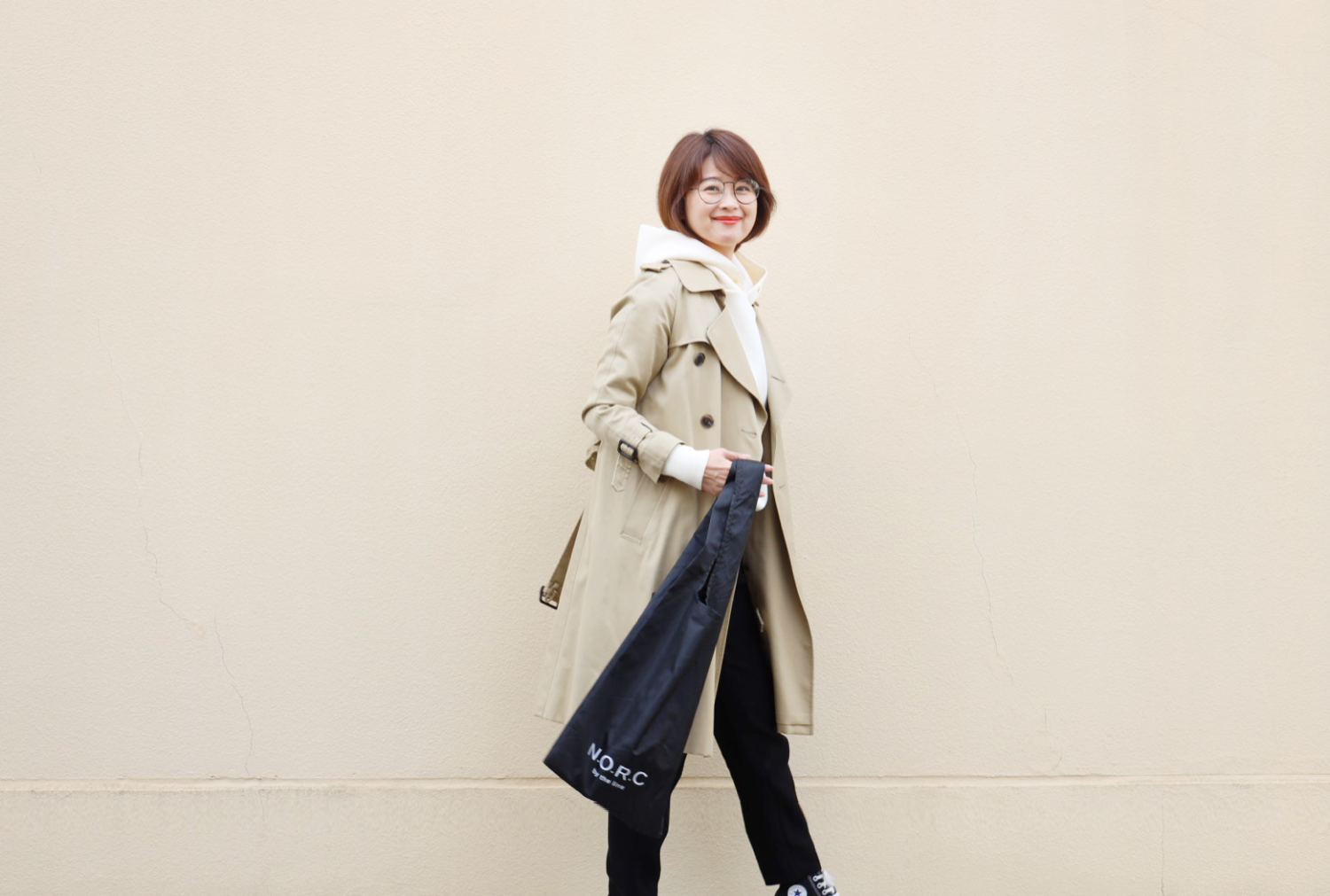 毎日のお買い物に重宝な「N.O.R.C×エクラ」黒ショッパーBAG ♪_1_3