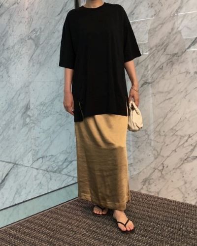 E by eclat 艶とろIラインスカート ¥18,700