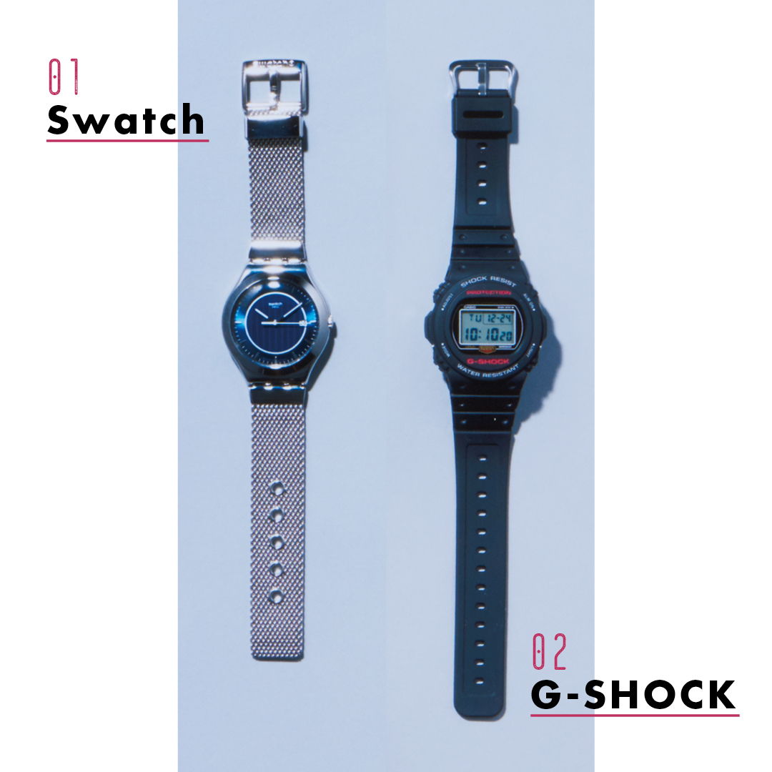 01 Swatch 02 G-SHOCK