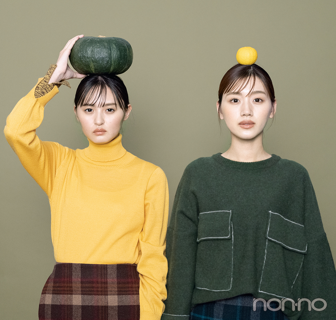 佐々木美玲と遠藤さくらの毎日ニット 12/22