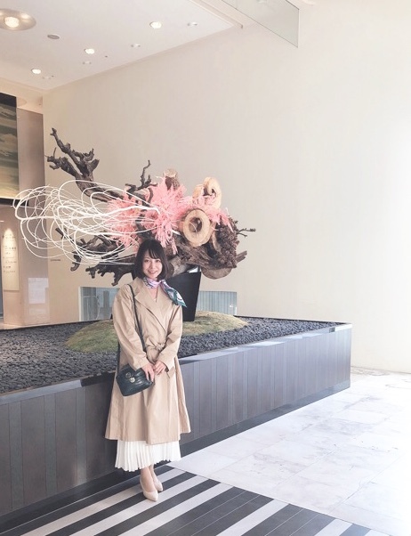 大人の春 ベージュコーデでお花見_1_2