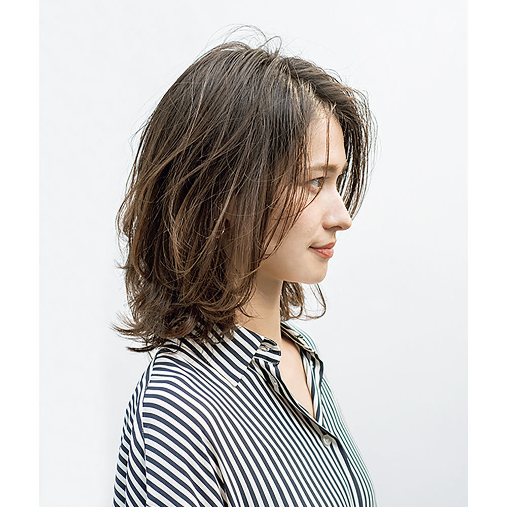 横から見た人気ランキング2位のヘアスタイル