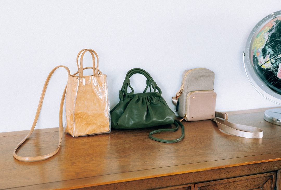 koé(コエ)ペーパー&PVCポシェット、MOHI(モヒ)がま口ポシェット、LAGUNAMOON×OUTDOOR(ラグナムーン×アウトドア)異素材コンビポシェット