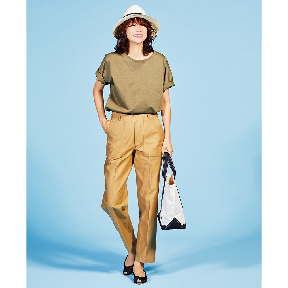 エムセブンデイズ_こなれゆるTシャツのモデルカット
