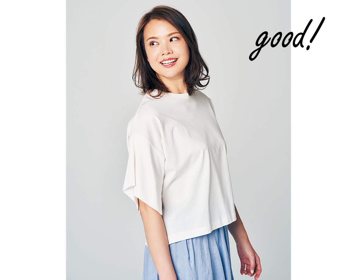 大柄さんの白Tシャツ4