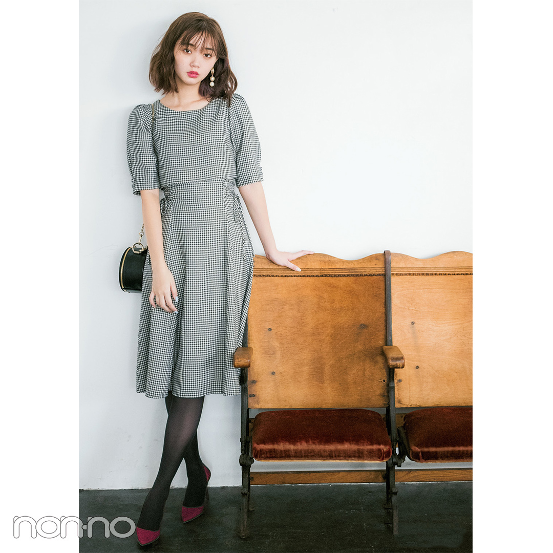 3ページ目 ニット 花柄 チェック柄 冬のワンピースコーデ30選 Non No Web ファッション 美容 モデル情報を毎日お届け