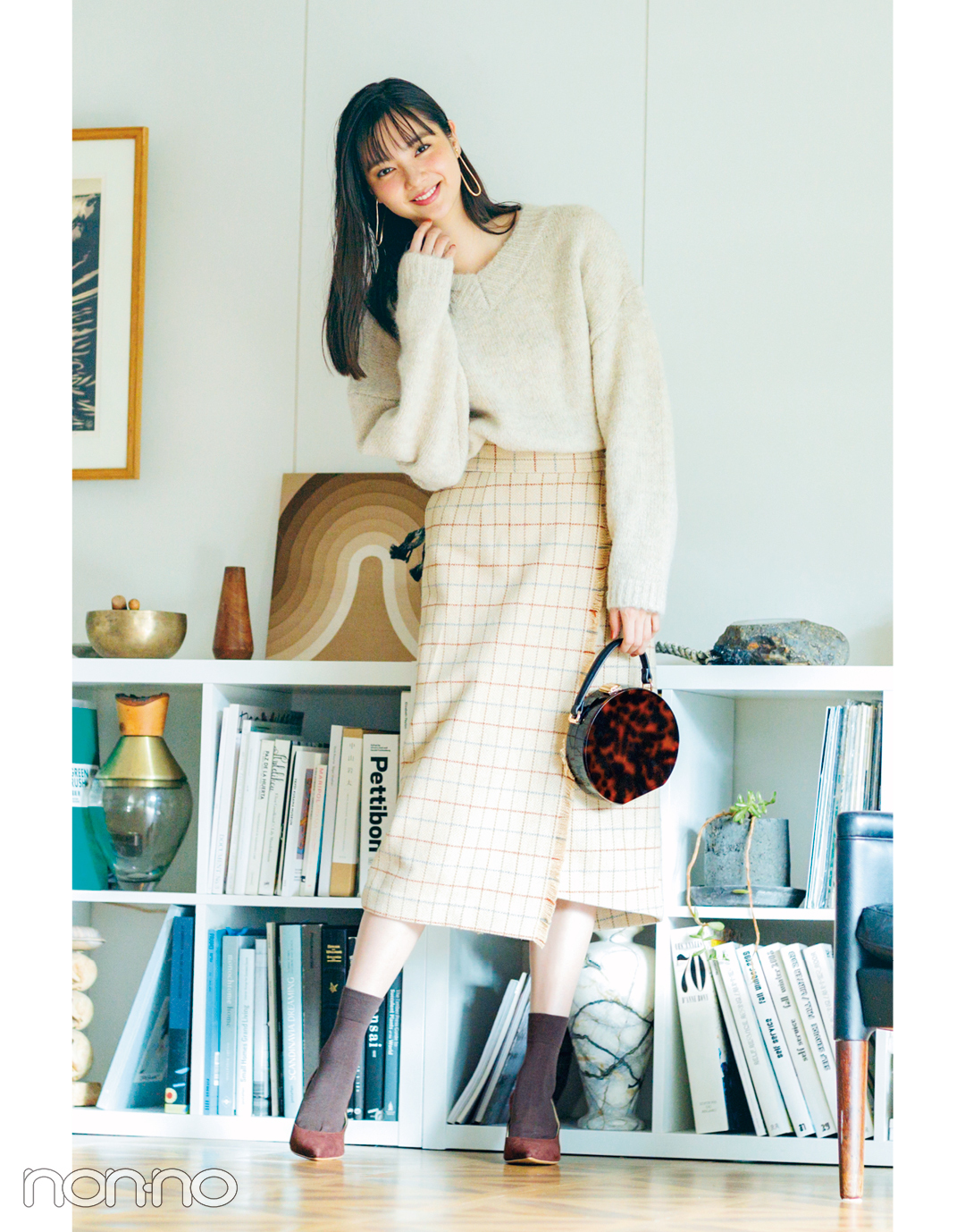 新川優愛の冬の推し服★ チェックのスカートはこう着こなす!_1_3