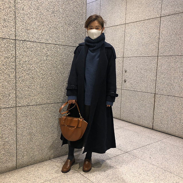 三尋木奈保さんコートコーデ
