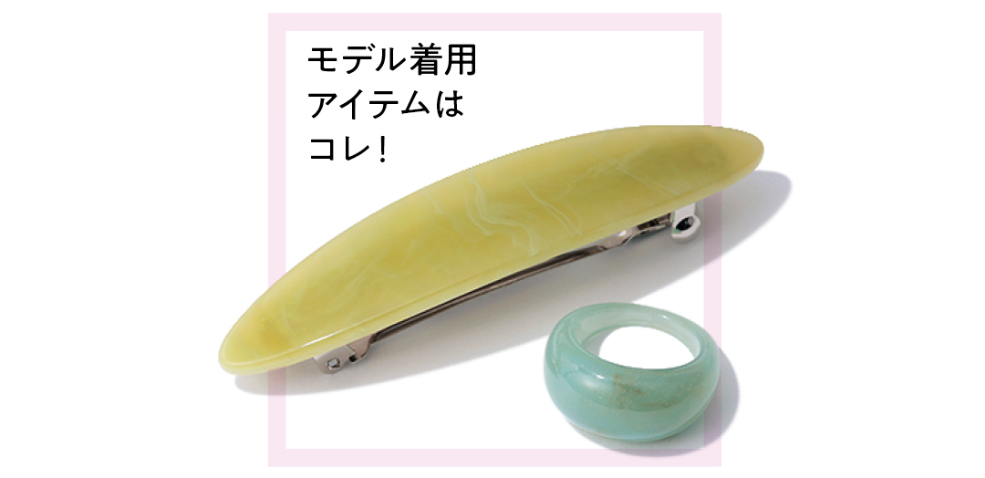 パステルヘアクリップ×アクリルリング2-2