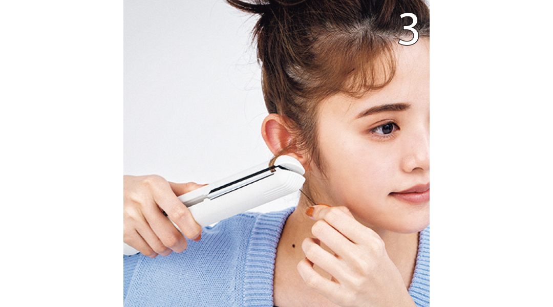 ストレートアイロンでおだんごヘアアレンジ3