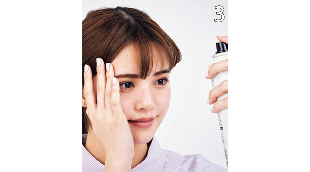 ストレートアイロンで韓ドラヒロイン風ヘアアレンジ3