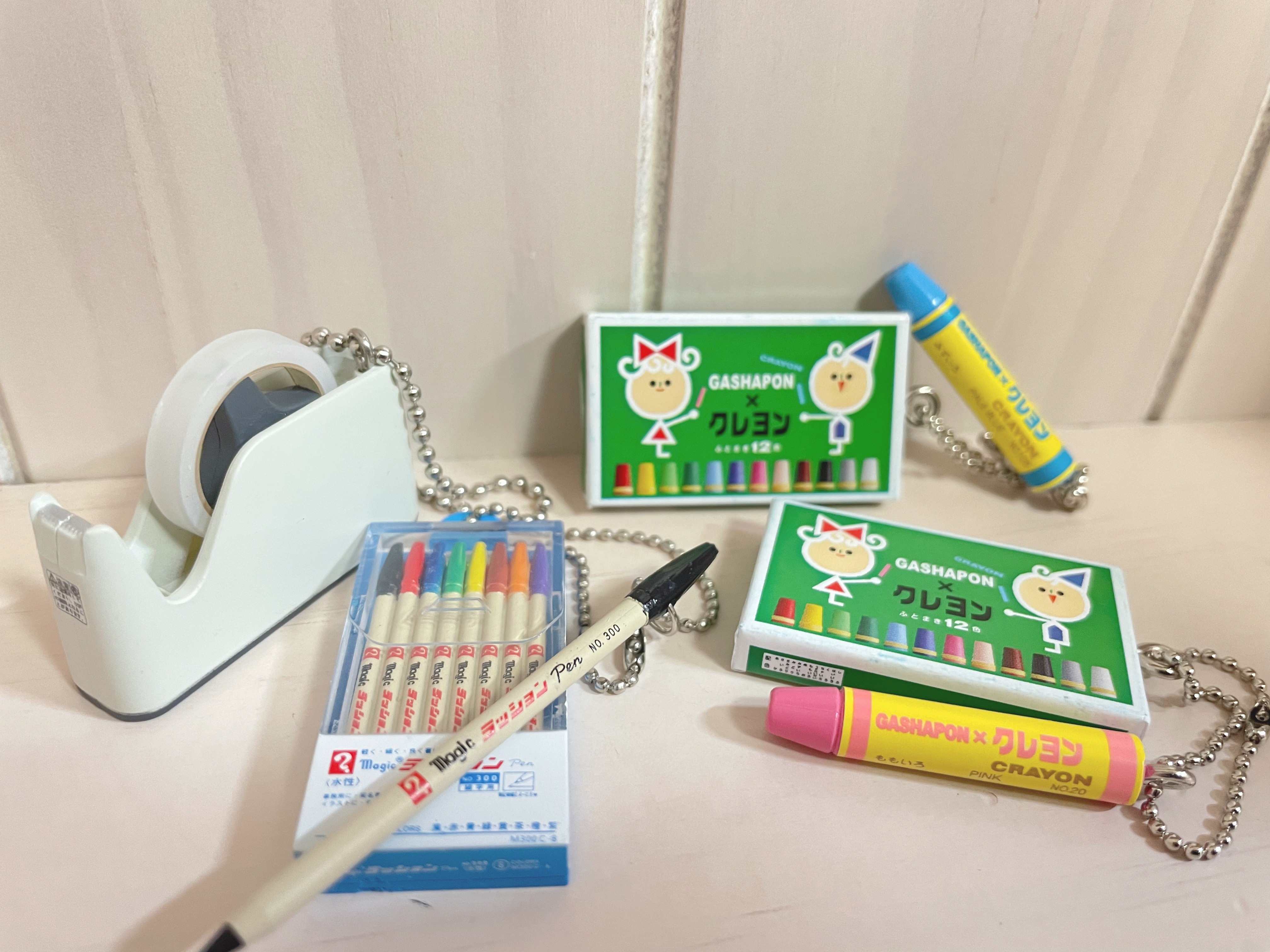 本物そっくりの文具達のストラップ
