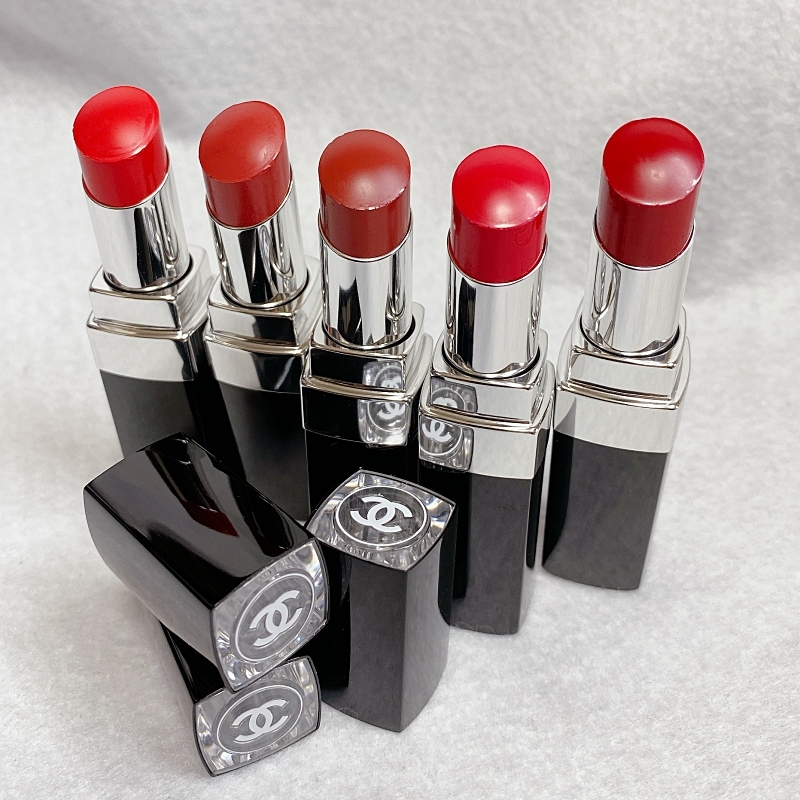 CHANELのルージュココブルームの130番台のカラーレンジ