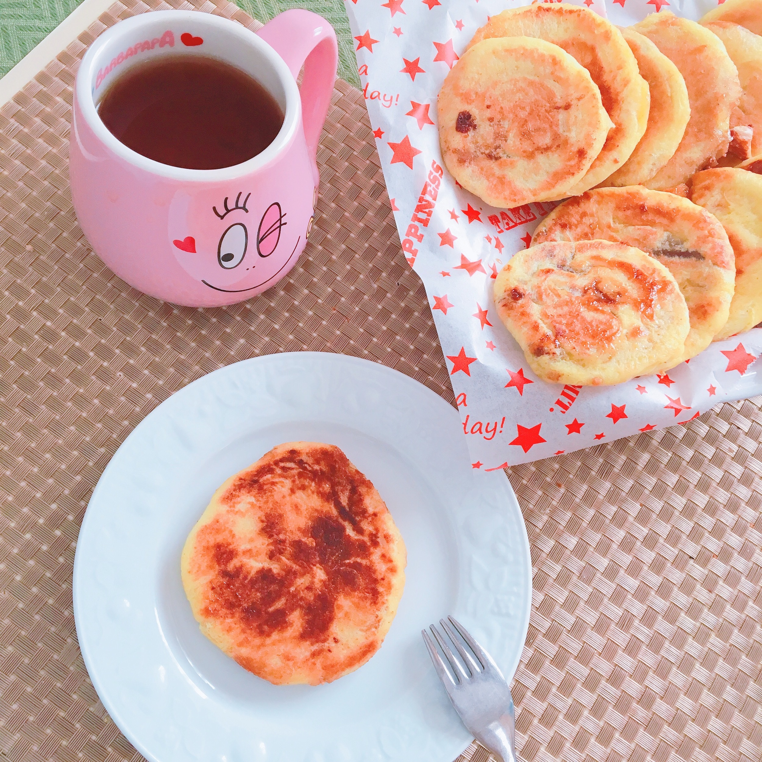紅茶とホットク♡