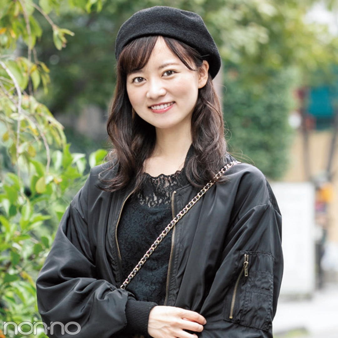 ブルゾン ニットワンピの甘辛ミックスは女友達とのお出かけに最高 毎日コーデ Non No Web ファッション 美容 モデル情報を毎日お届け
