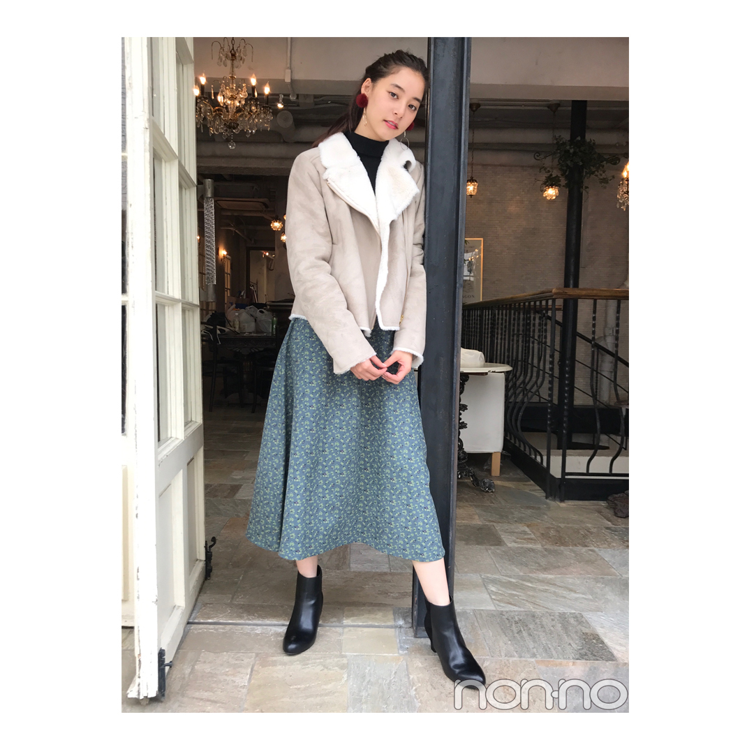 新木優子が着る旬のムートンライダーススタイル【毎日コーデ】_1_1