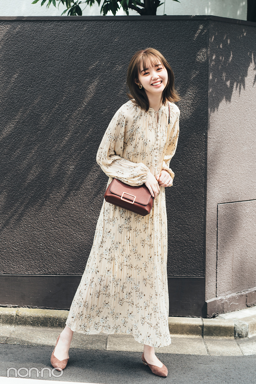 女の子の特権的♡ 花柄ロングワンピ