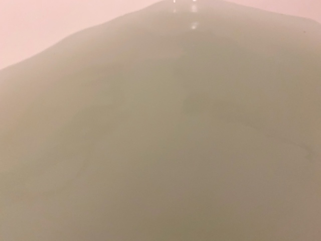 一袋のパウダーをお湯に溶かすとこの様なお色です